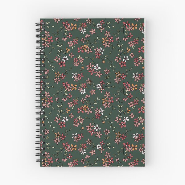 Item preview, Green, Pink, & Orange Ditsy Floral designed and sold by StudioPosies.