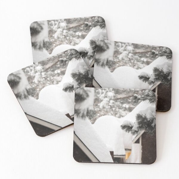 Item preview,  'Snow on the roof' Mammoth lake winter snow storm California  designed and sold by AHphotopia73.