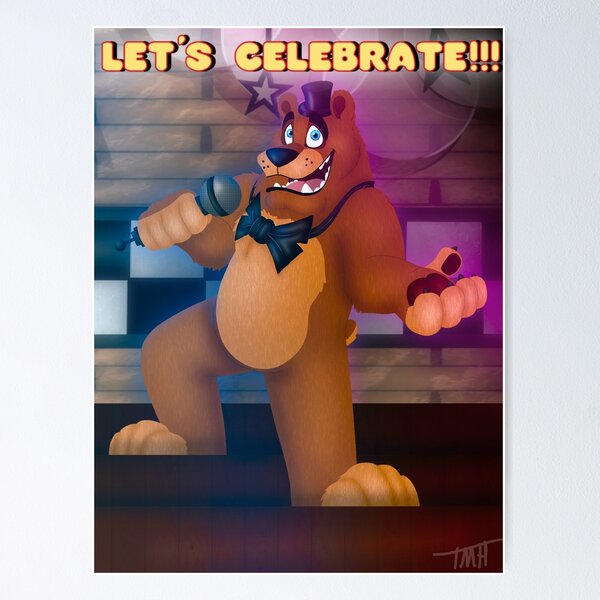 Cheap Fnaf Celebrate Poster, Five Nights at Freddys Poster Wall Art -  Allsoymade