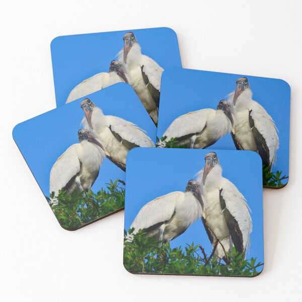 Item preview, Mated Wood Stork Pair in a Tree designed and sold by richardbryce.