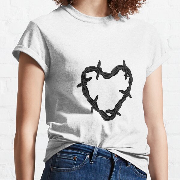 black prisoner heart tattoo dua lipa Classic T-Shirt