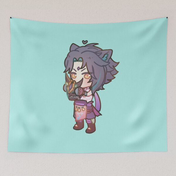 Item preview, Xiao Genshin Impact Catboy Chibi designed and sold by Chacken.