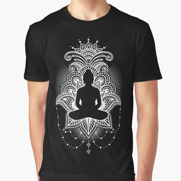 Buddha on Bohemian Mandala Spiritual Om New Age Buddhist Yoga