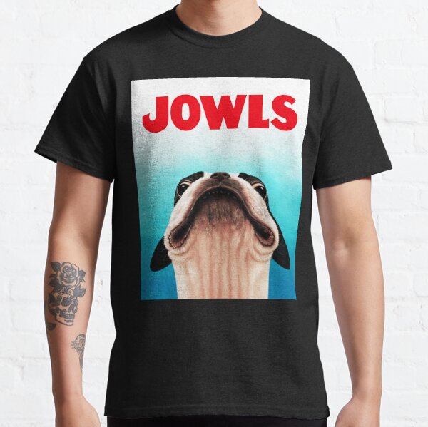 Jowls Boston Terrier poster Classic T-Shirt