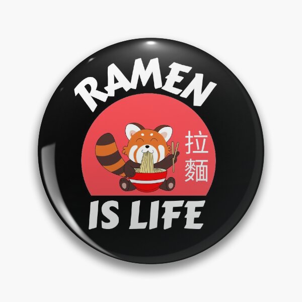 Item preview, red panda , ramen is life designed and sold by GabyVGalindo.