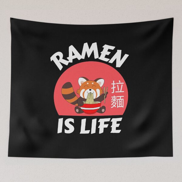 Item preview, red panda , ramen is life designed and sold by GabyVGalindo.