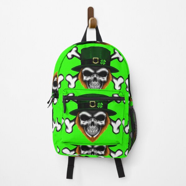 Item preview, St Patrick’s Day leprechaun skull and crossbones designed and sold by Darklimited.