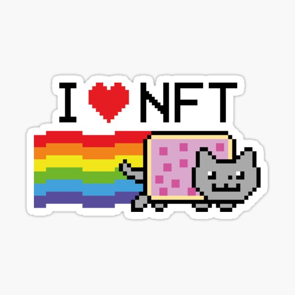 I heart NFT Sticker