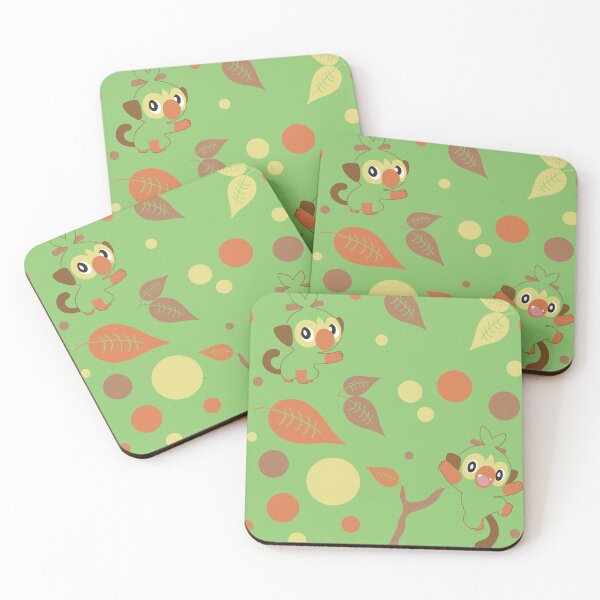 Item preview, PKMN Grass Monkey Pattern designed and sold by JCalvert-Design.
