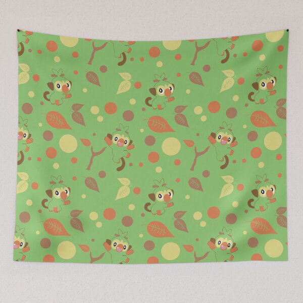 Item preview, PKMN Grass Monkey Pattern designed and sold by JCalvert-Design.