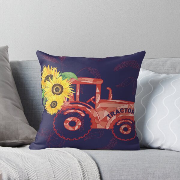 Item preview, Red Geo Tractor Zipper designed and sold by Redhillcreative.