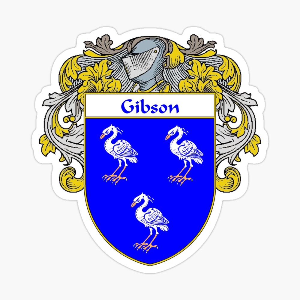 Gibson Family Crest Hoodie Sweatshirt Gibson Coat of Arms