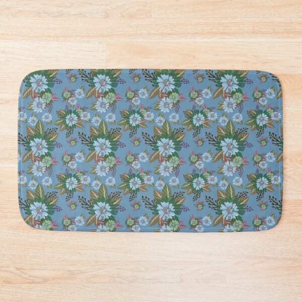 Item preview, Blue Blooms - Vintage designed and sold by Squarebird.