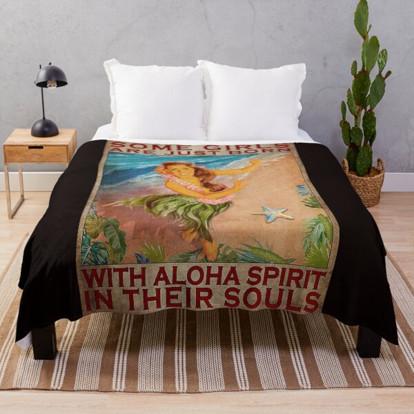 Item preview, Some girls are just born with aloha spirit in their souls designed and sold by Cisnerosf97.