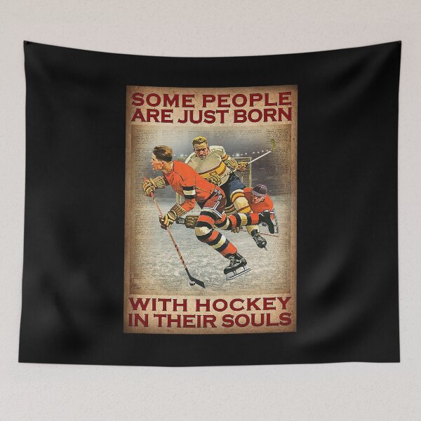 Item preview, Some people are just born with hockey in their souls designed and sold by Kendall188.
