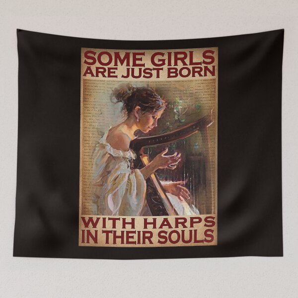 Item preview, Some girls are just born with harps in their souls designed and sold by Cisnerosf97.