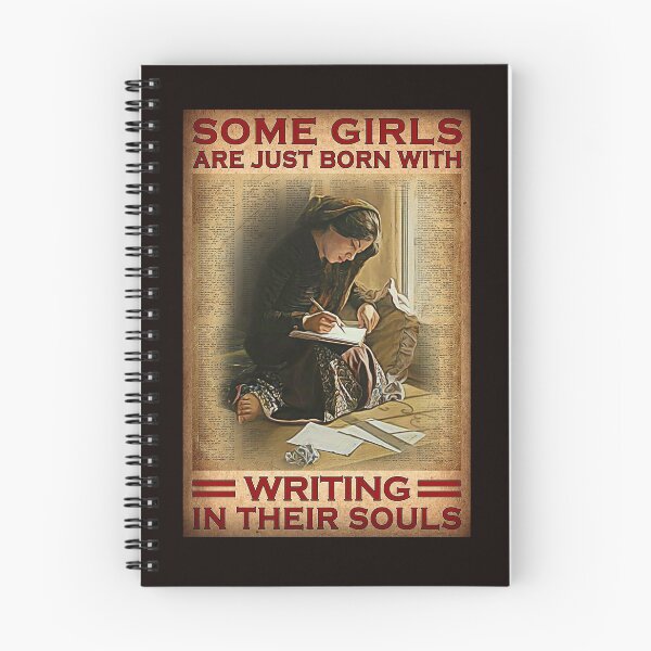 Item preview, Some girls are just born with writing in their souls designed and sold by Cisnerosf97.