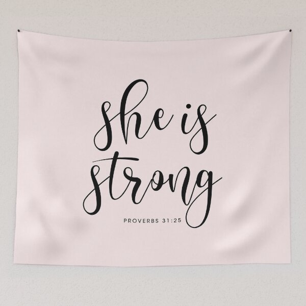 Item preview, She is strong Proverbs 31:25 designed and sold by corbrand.