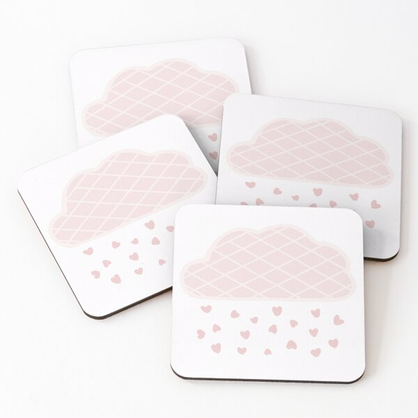 Item preview, Pink heart raining cloud/ lighter Version/ stripes designed and sold by muffinstandd.