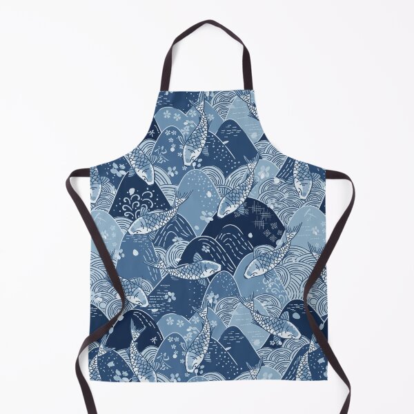 Item preview, Japanese koi mountain pattern designed and sold by LittleNippon.