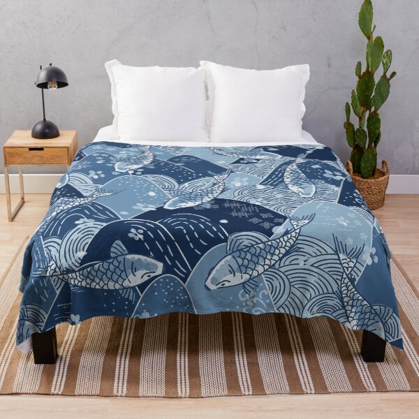 Item preview, Japanese koi mountain pattern designed and sold by LittleNippon.