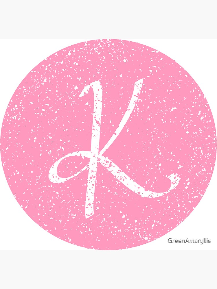 Letter K Lowercase Hot Pink Stickers, Magnet