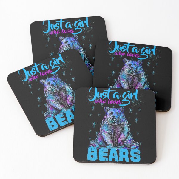 Item preview, Just A Girl Who Loves Bear Watercolor Art designed and sold by Realme9876.
