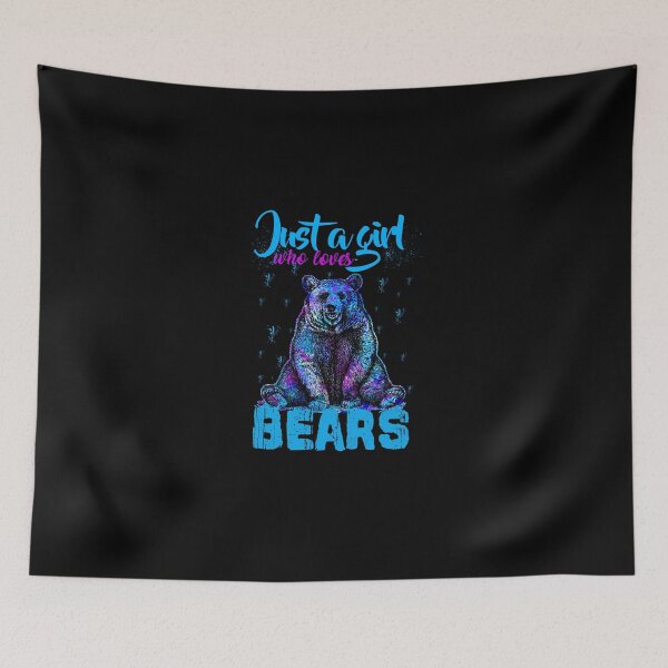 Item preview, Just A Girl Who Loves Bear Watercolor Art designed and sold by Realme9876.