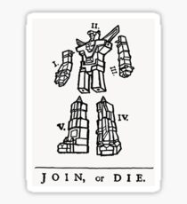 Join or Die Transformers Sticker