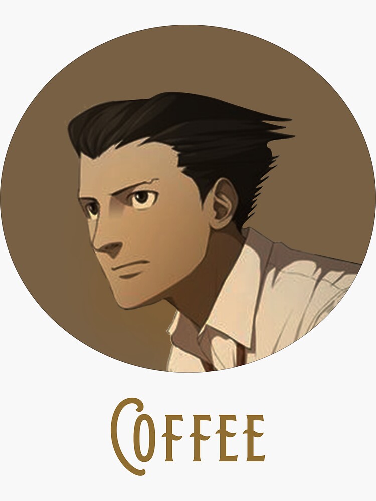 "Ace Attorney Phoenix Wright Coffee" Sticker by yesternighttee
