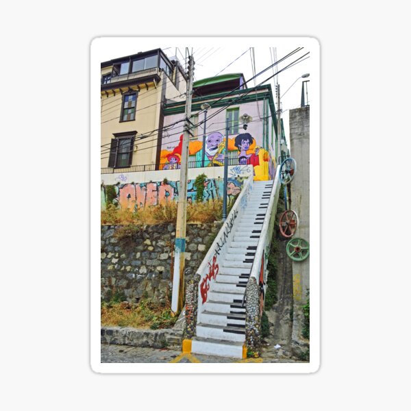 Keyboard Stairway Sticker
