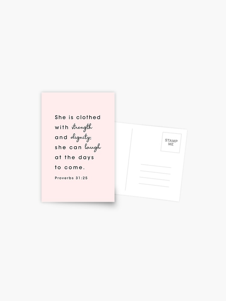 She Is Clothed {Postcard} She Is Clothed {Postcard}