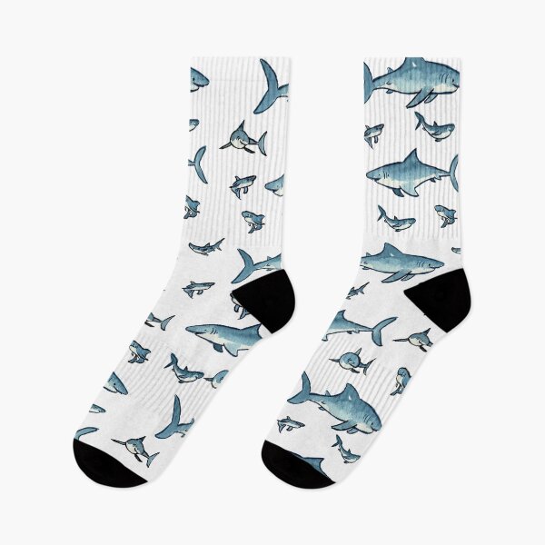 Aperçu de l'œuvre Requins heureux créée et vendue par PuddingPickles.