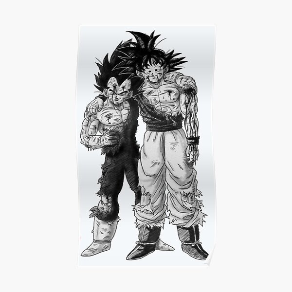 Posters Goku And Vegeta Redbubble