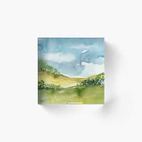 Gozo Landscape Acrylic Block