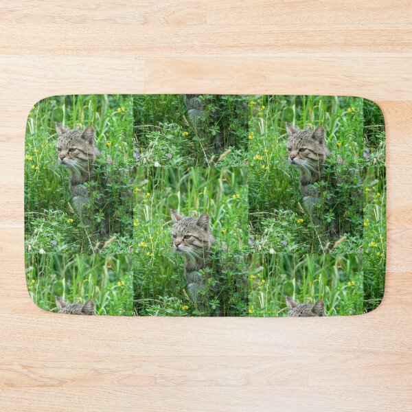 Item preview, Wild cat in the meadow designed and sold by Ingo Gerlach.