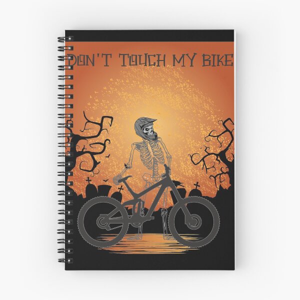 Item preview, Dont't Touch My Bike - MTB Halloween - T-Shirt - orange designed and sold by Gerdek.