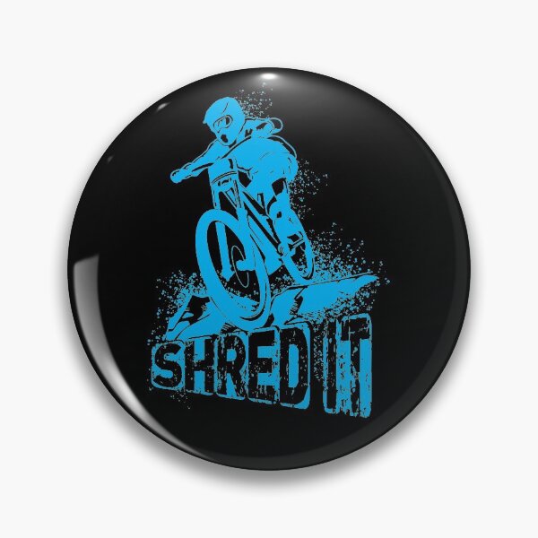 Item preview, Shred It - Enduro - Downhill - Mountain Bike - T-Shirt - blue designed and sold by Gerdek.