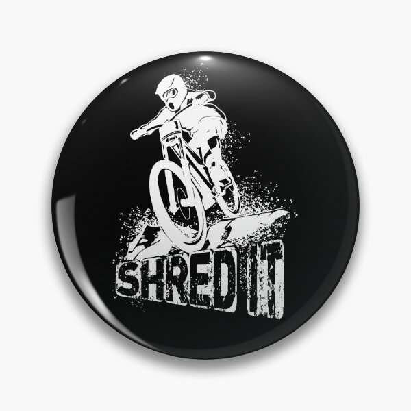 Item preview, Shred It - Enduro - Downhill - Mountain Bike - T-Shirt - white designed and sold by Gerdek.