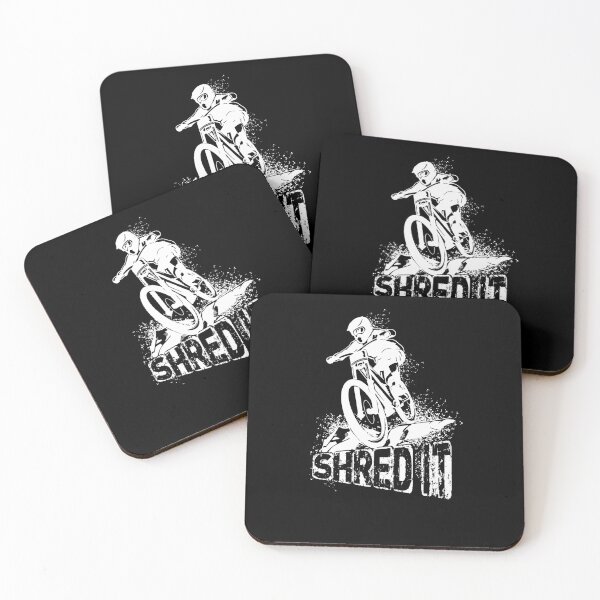 Item preview, Shred It - Enduro - Downhill - Mountain Bike - T-Shirt - white designed and sold by Gerdek.