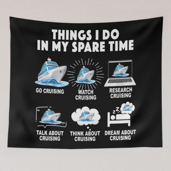 Item preview, Things I Do In My Spare Time Go Cruising Funny Cruising  designed and sold by MarinoLeila.