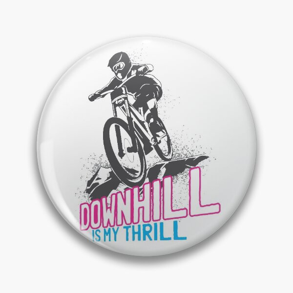 Item preview, Downhill Is My Thrill - Mountain Bike - T-Shirt - asphalt pink designed and sold by Gerdek.