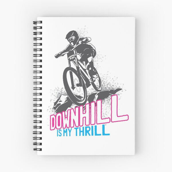Item preview, Downhill Is My Thrill - Mountain Bike - T-Shirt - asphalt pink designed and sold by Gerdek.