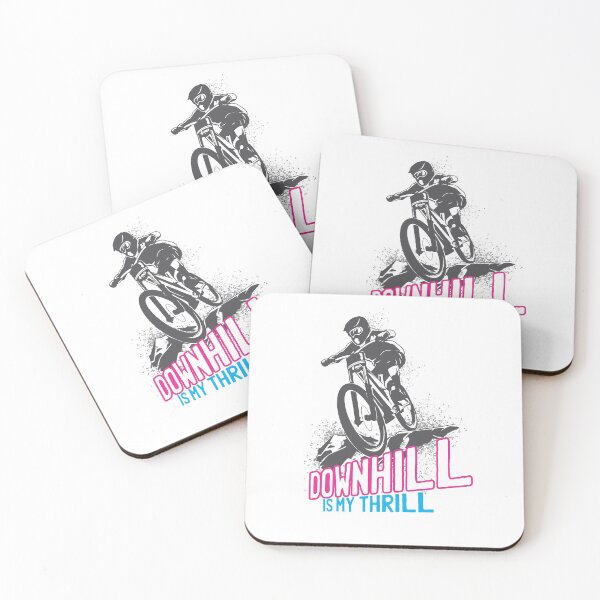 Item preview, Downhill Is My Thrill - Mountain Bike - T-Shirt - asphalt pink designed and sold by Gerdek.