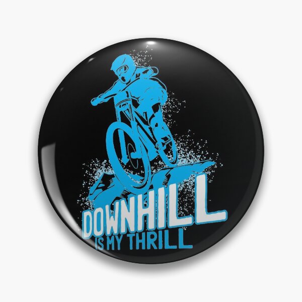 Item preview, Downhill Is My Thrill - Mountain Bike - T-Shirt - blue designed and sold by Gerdek.
