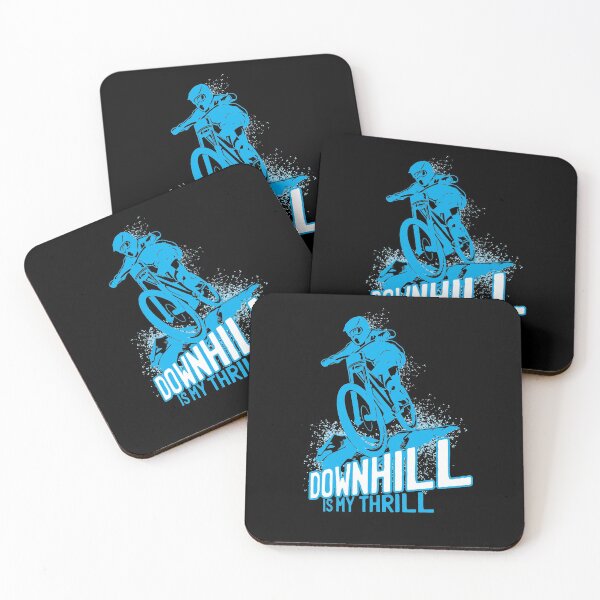 Item preview, Downhill Is My Thrill - Mountain Bike - T-Shirt - blue designed and sold by Gerdek.