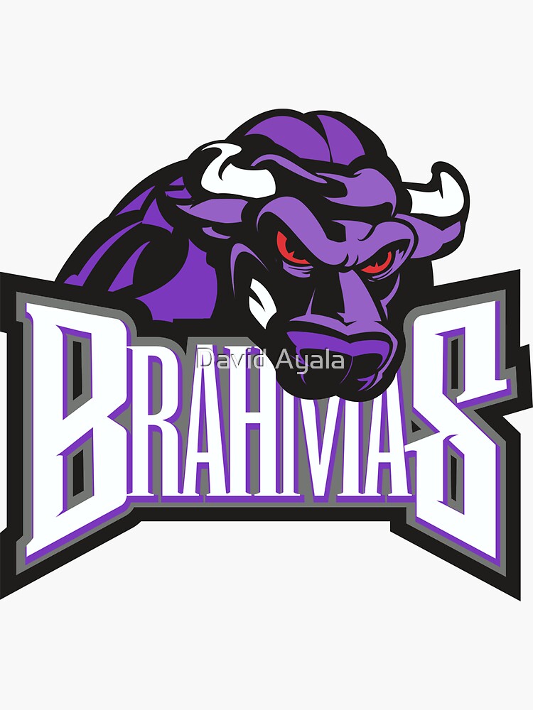 Brahmas Sports Logo Sticker For Sale By Davidayala Redbubble