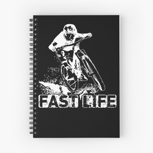 Item preview, Fast Life - Enduro - Downhill - Mountain Bike - T-Shirt - white designed and sold by Gerdek.