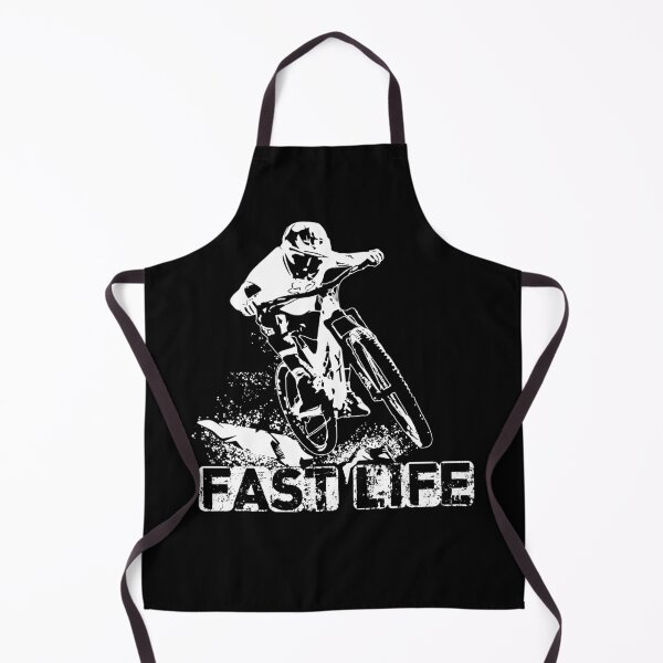 Item preview, Fast Life - Enduro - Downhill - Mountain Bike - T-Shirt - white designed and sold by Gerdek.