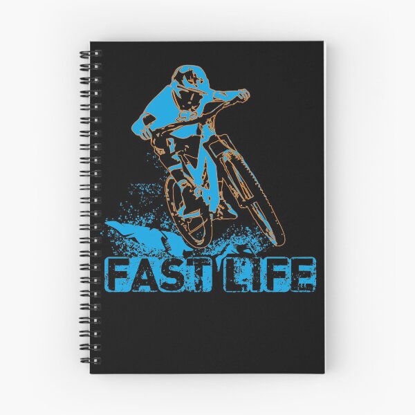 Item preview, Fast Life - Enduro - Downhill - Mountain Bike - T-Shirt - orange designed and sold by Gerdek.